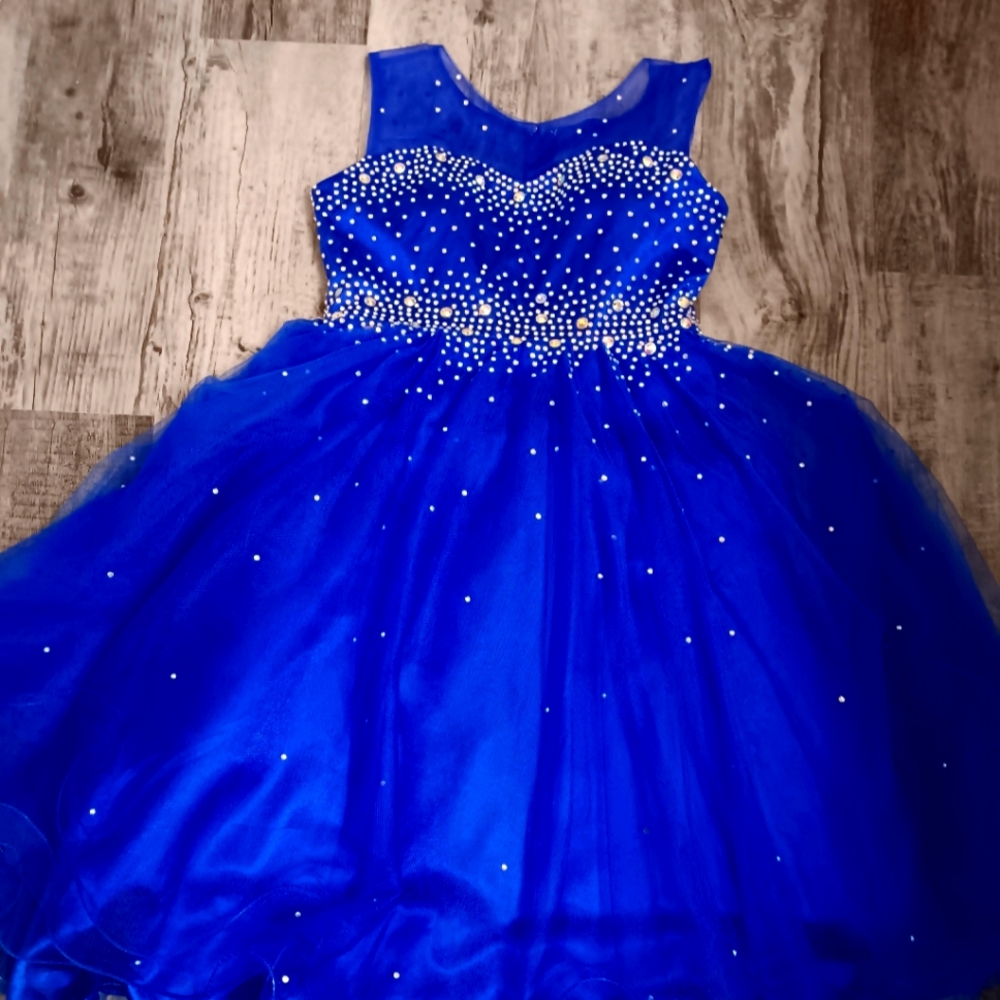 Royal blue formal dress